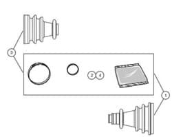Show details for Boxed Outboard Boot Kit Picture of Boxed Outboard Boot Kit