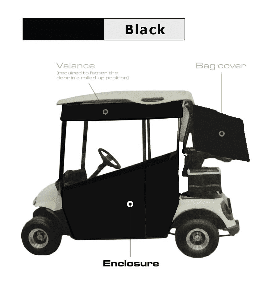 Picture of 3-sided track style enclosure, RXV, Black chameleon 